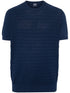 geometric-pattern knitted T-shirt